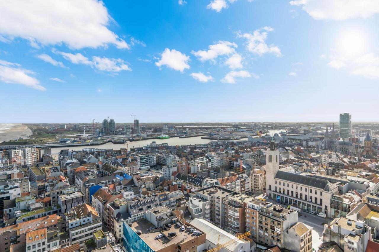 Skyline App 5P Met Prachtige Uitzichten & Terras Apartment Ostend Luaran gambar