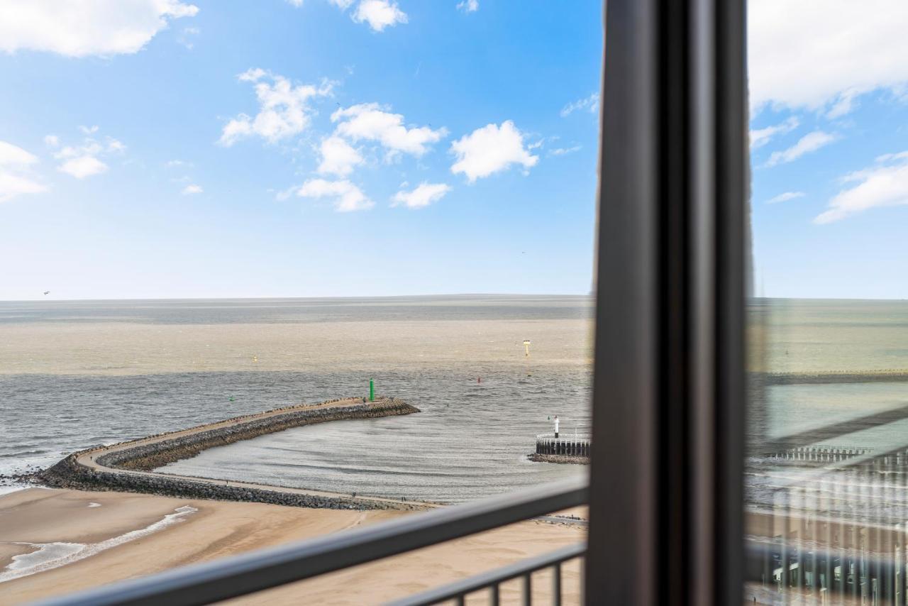 Skyline App 5P Met Prachtige Uitzichten & Terras Apartment Ostend Luaran gambar